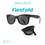 แว่นตากันแดด รุ่นพับได้ เลนส์สีเทา