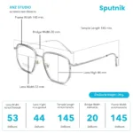 ANZ STUDIO แว่นกรองแสง รุ่น Sputnik ฟรีเลนส์ Elements Blue Protection ตัดใหม่ตามค่าสายตา - Image 3