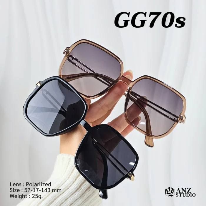 แว่นกันแดด รุ่น GG70s  ทรงเหลี่ยม Oversize พร้อมเลนส์ Polarized - Image 3