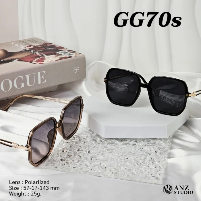 แว่นกันแดด รุ่น GG70s  ทรงเหลี่ยม Oversize พร้อมเลนส์ Polarized - Image 6