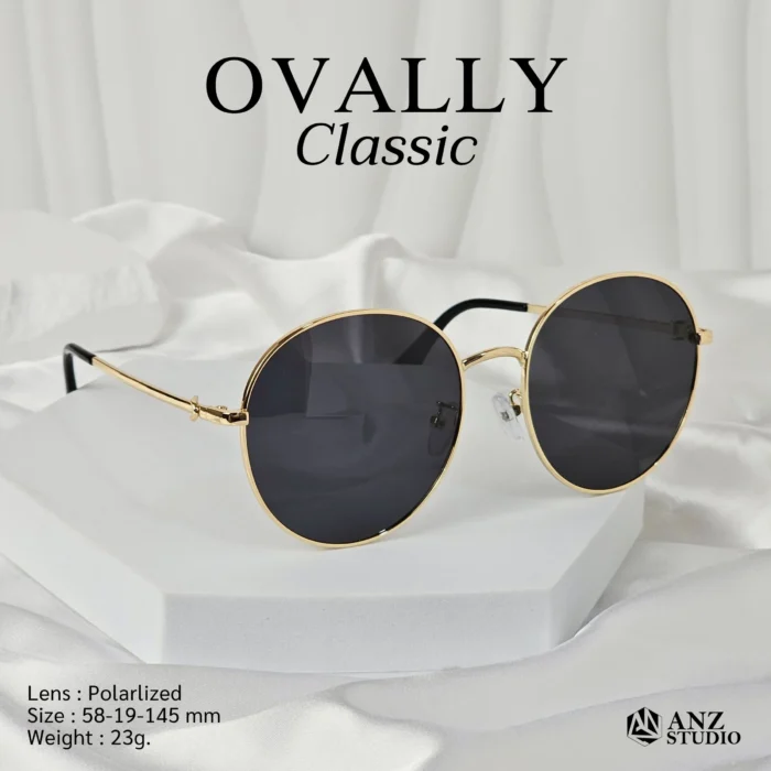 แว่นกันแดด รุ่น OVALLY Classic เลนส์ Polarized TAC แท้  วัสดุกรอบสแตนเลส - Image 5