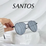 แว่นกันแดดรุ่น SANTOS แว่นกันแดดเลนส์ Nylon UV40 กรอบสแตนเลสแท้ - Image 4