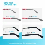 ปลอกสวมขาแว่นตาผ้าฝ้ายกันลื่น เนื้อนิ่ม ใส่สบายหู ยืดได้เยอะ มี 2 สี Non-Slip Cotton Tips - Image 4