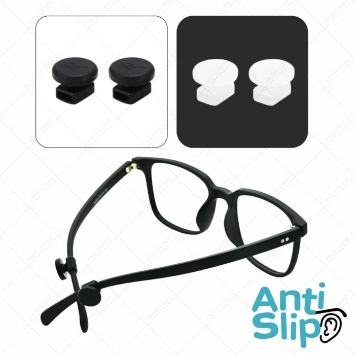 ซิลิโคนเกี่ยวขาแว่น ทรงกลม 2in1 เกี่ยวหูกันลื่น กันหล่น เกี่ยวสายคล้องแมส - Image 4