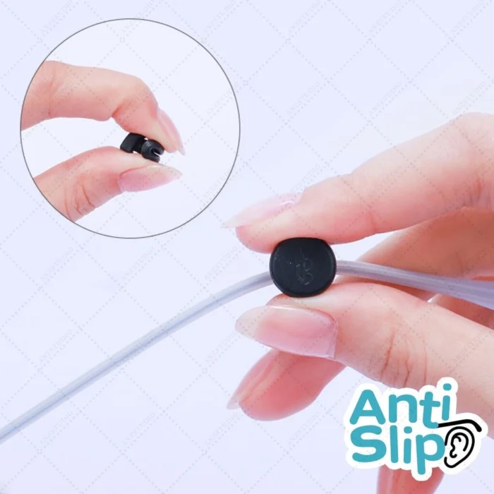 ซิลิโคนเกี่ยวขาแว่น ทรงกลม 2in1 เกี่ยวหูกันลื่น กันหล่น เกี่ยวสายคล้องแมส - Image 5