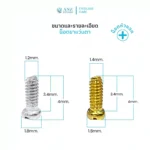 อุปกรณ์ซ่อมแว่นตา ไขควงเล็ก หัวแบน 1.6 หัวแฉก 1.8  / น็อตขาแว่นตา / น็อตแป้นจมูก - Image 5