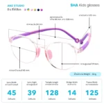 แว่นกรองแสงสีฟ้าเด็ก รุ่น SHA  สำหรับเด็กอายุ 3-12 ปี - Image 2