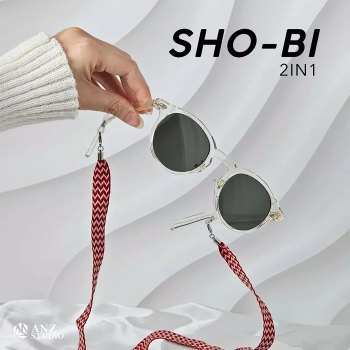 สายคล้องแว่นตา รุ่นโชบิ SHO-BI สายคล้องแว่น 2IN1 สายคล้องแมส สีสันสดใส มีให้เลือก 5 สี - Image 3