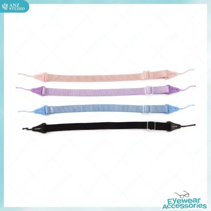 สายคล้องแว่นตาผ้ายืด แบบตะขอ ปรับระดับได้ สำหรับแว่นเด็กมีช่องเสียบขาแว่น - Image 6