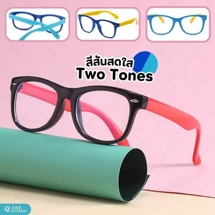 แว่นกรองแสงสีฟ้าเด็ก ANZ รุ่น Wayfarer สำหรับเด็กอายุ 6-12 ปี - Image 7