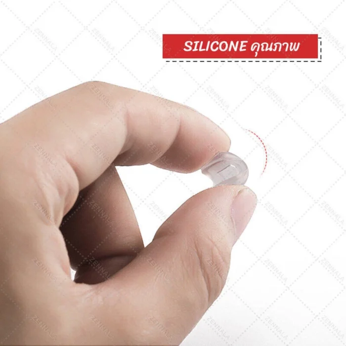 ซิลิโคนเสริมแป้นรองจมูก แบบครอบแป้น มี 2 ขนาด 2 สี แป้นรองดั้ง - Image 5
