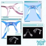 แป้นรองจมูกแว่นตา ทรงตัว U รุ่น น็อตเดี่ยว มี 3 แบบ ฟรีน๊อต - Image 2