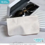ผ้าเช็ดเลนส์แว่นตา ไมโครไฟเบอร์ พรีเมี่ยม ANZ Studio สีครีม - Image 3
