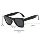 แว่นตากันแดด รุ่นพับได้ เลนส์สีเทา - Image 3