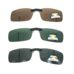 เลนส์ Clip-On Polarized กรอบเหลี่ยม คลิปออนติดแว่นตาแบบหนีบ มี 3 สี - Image 2