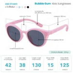 แว่นกันแดดเด็ก ANZ รุ่น Bubble Gum เลนส์ Polarized สำหรับเด็กอายุ 3-12 ปี - Image 2