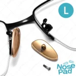 แป้นรองจมูกแว่นตา รุ่น Titanium มี 2 สี 2 ขนาด แป้นแว่นตา ฟรีน็อต - Image 6