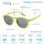 แว่นตากันแดดสำหรับเด็ก 0-3 ปี รุ่น TinyRay - Image 2