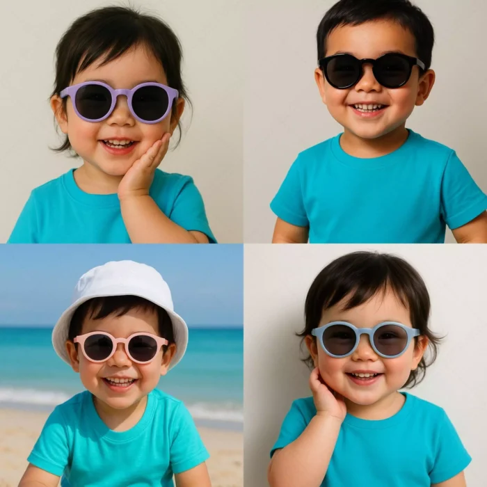 แว่นตากันแดดเลนส์ Polarized สำหรับเด็ก 0–3 ปี รุ่น ChibiRay พร้อมสายคล้องแว่นตาปรับระดับ - Image 2