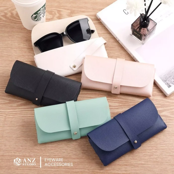 กระเป๋าใส่แว่นตาคลาสสิค รุ่น Elvyn Case แบบหนัง PU นิ่ม - Image 4