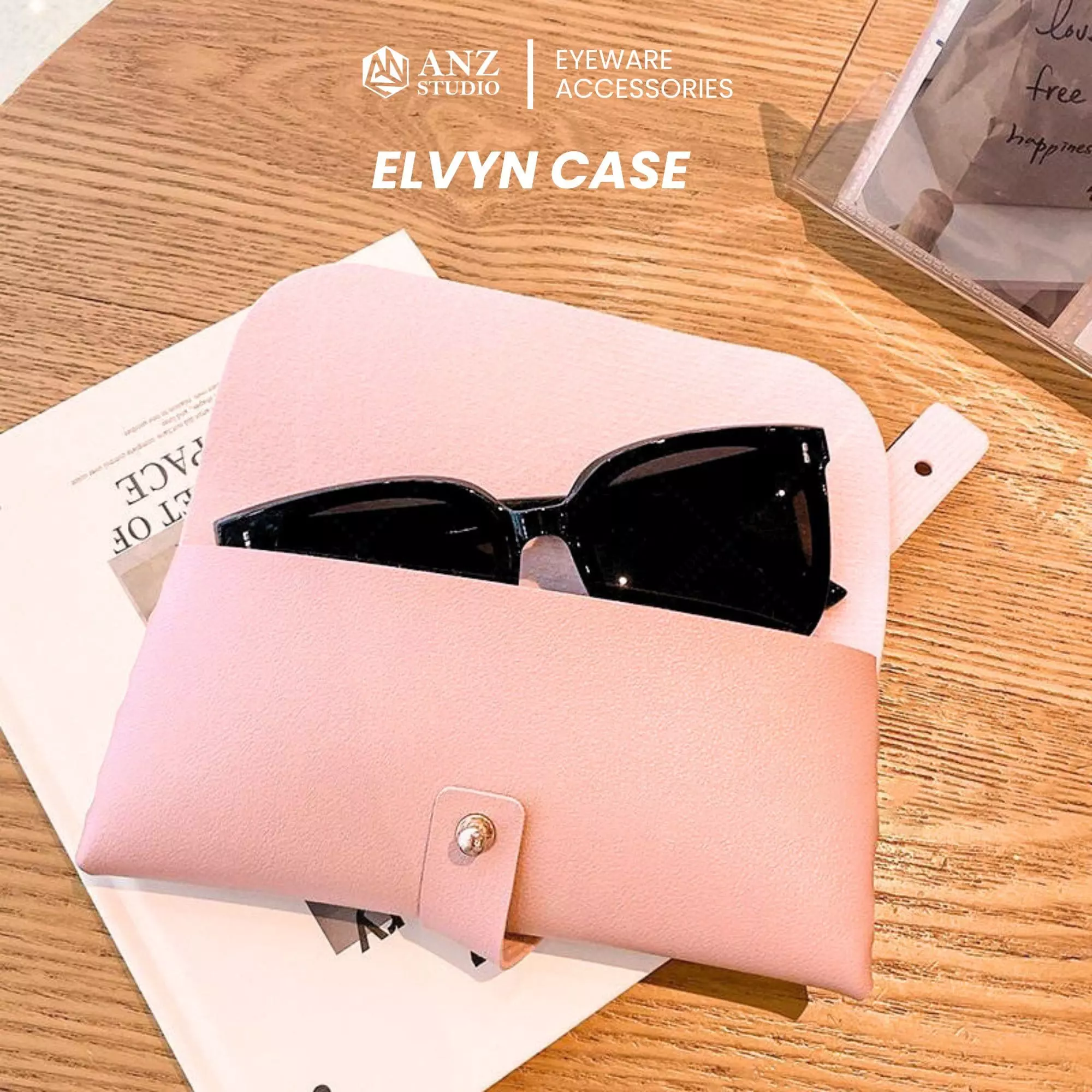 AnyConv.com__8 กระเป๋าใส่แว่นตาคลาสสิค รุ่น Elvyn Case แบบหนัง PU นิ่ม - Image 6