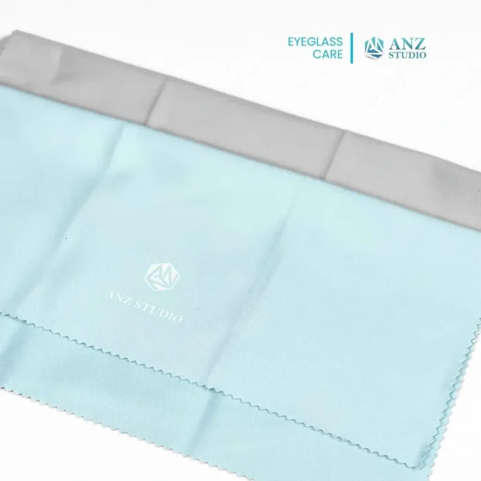 ผ้าเช็ดเลนส์แว่นตา เนื้อซิลค์ ANZ SilkSoft มี 2 สีให้เลือก สีฟ้า /สีเทาอ่อน - Image 7