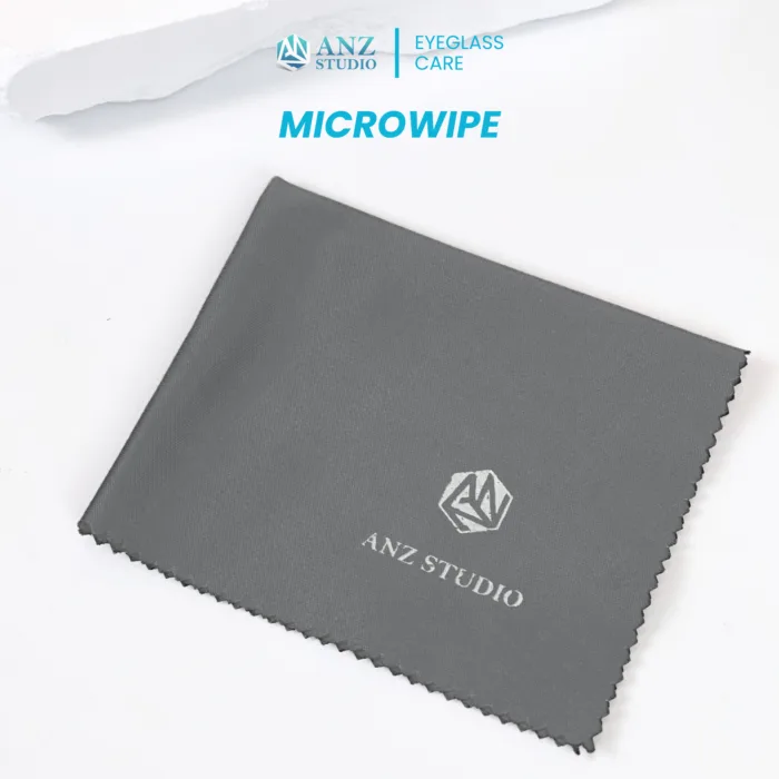 ผ้าเช็ดเลนส์แว่นตา ไมโครไฟเบอร์ ANZ MicroWipe สีเทาเข้ม *คละแบบขอบผ้า* - Image 5
