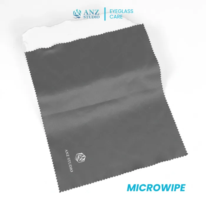 ผ้าเช็ดเลนส์แว่นตา ไมโครไฟเบอร์ ANZ MicroWipe สีเทาเข้ม *คละแบบขอบผ้า* - Image 6