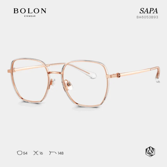 แว่นตา BOLON SAPA BA6053 – ทรง Irregular ขนาด Oversized สำหรับผู้หญิง | ANZ STUDIO - Image 3