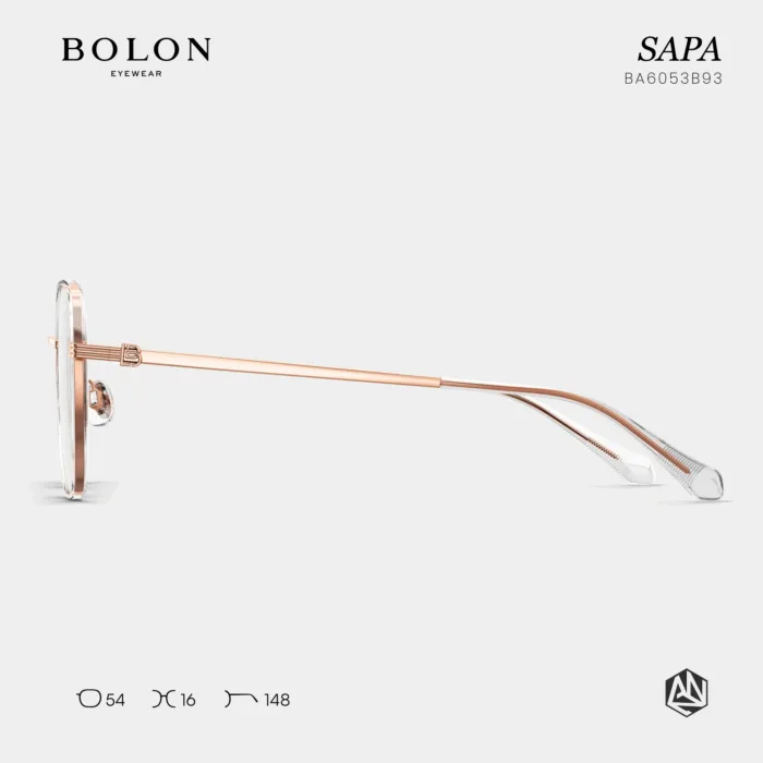 แว่นตา BOLON SAPA BA6053 – ทรง Irregular ขนาด Oversized สำหรับผู้หญิง | ANZ STUDIO - Image 4