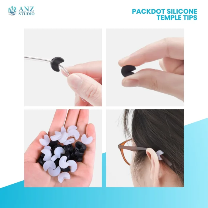 ซิลิโคนเกี่ยวขาแว่นตา รุ่น Packdot มี 2 สีให้เลือก สำหรับขาแว่นขนาด 3-9 mm. - Image 7