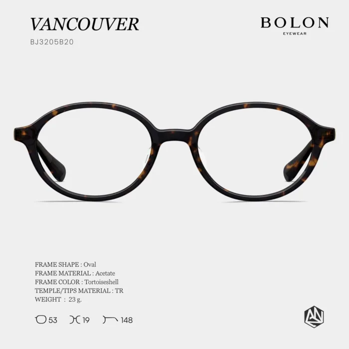 แว่นตา BOLON VANCOUVER BJ3205 – ทรง Oval ดีไซน์เรียบหรู | ANZ STUDIO - Image 2