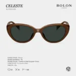แว่นตา BOLON CELESTE BL5092 – ทรง Cat-eye สีสันหรูหราแบบ Monochrome | ANZ STUDIO - Image 2