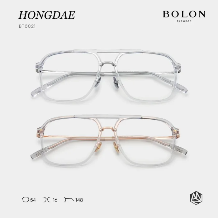แว่นตา BOLON HONGDAE BT6021 – ทรง Aviator ดีไซน์ทรงพลัง | ANZ STUDIO - Image 2