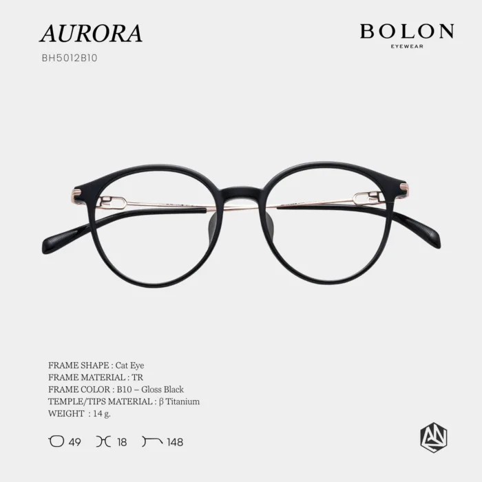 แว่นตา BOLON AURORA BH5012 – ทรง Cat Eye ดีไซน์เรียบหรูน้ำหนักเบา | ANZ STUDIO - Image 3