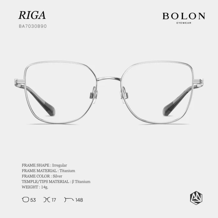 แว่นตา BOLON RIGA BA7030 – ทรง Irregular ดีไซน์ Oversized หรูหราเบาเป็นพิเศษ | ANZ STUDIO - Image 10