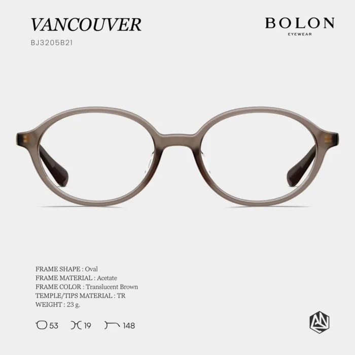 แว่นตา BOLON VANCOUVER BJ3205 – ทรง Oval ดีไซน์เรียบหรู | ANZ STUDIO - Image 5