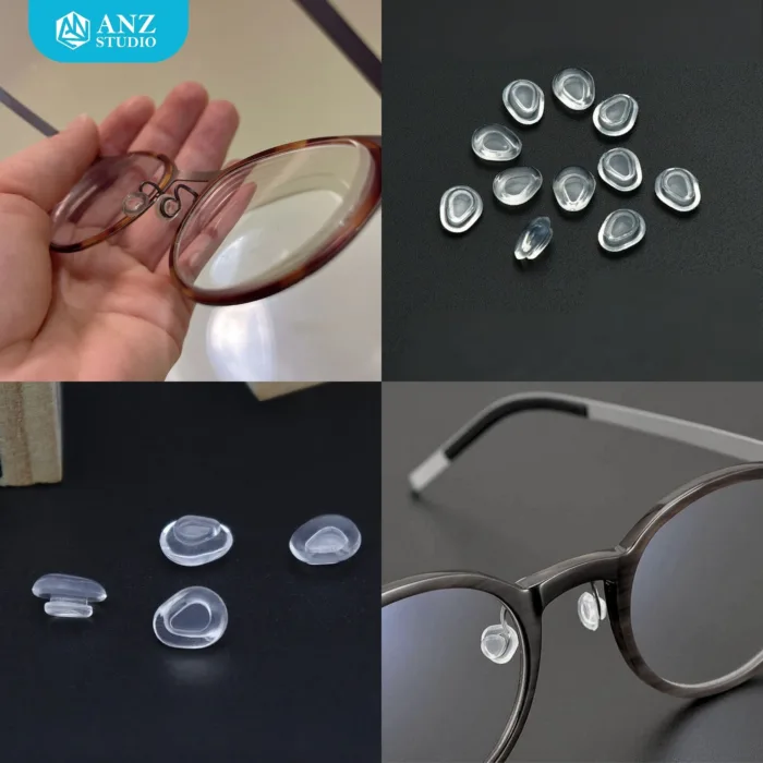 แป้นจมูกซิลิโคนทรงสามเหลี่ยม แบบเสียบก้าน Triangle Silicone Nose Pads – Push in Type - Image 7
