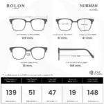 แว่นตา BOLON NORMAN BJ3163 – ทรง Cat Eye คลาสสิก เรียบหรู | ANZ STUDIO - Image 18