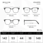 แว่นตา BOLON CELESTE BL5092 – ทรง Cat-eye สีสันหรูหราแบบ Monochrome | ANZ STUDIO - Image 8