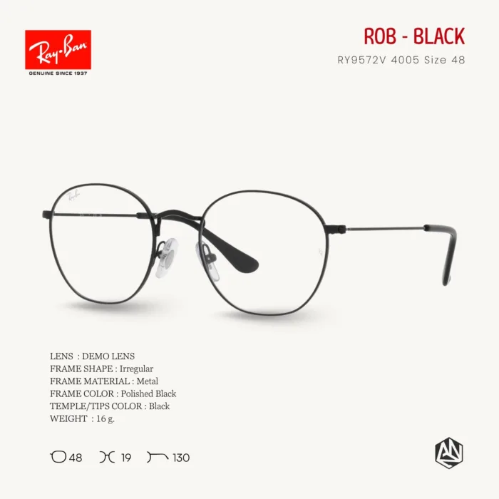 Ray-Ban Kids Rob RY9572V Eyeglasses Size 47 กรอบแว่นเด็ก - Image 6