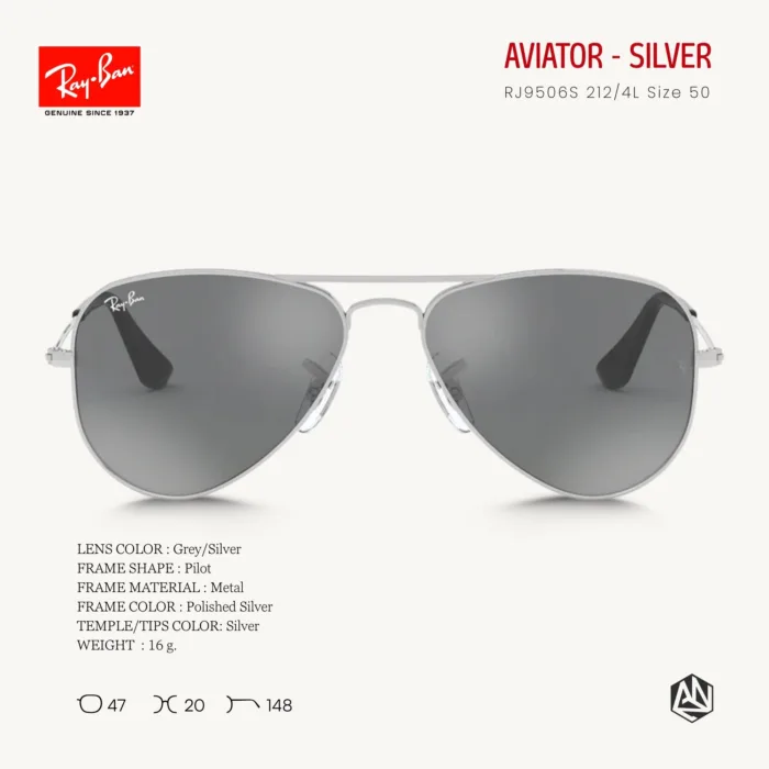 Ray-Ban Junior Round RJ9547S Sunglasses Size 44 แว่นกันแดดเด็ก ทรงกลม - Image 11
