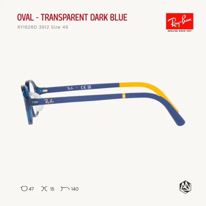 Ray-Ban Junior Oval RY1616D Eyeglasses Size 47 กรอบแว่นเด็ก - Image 13