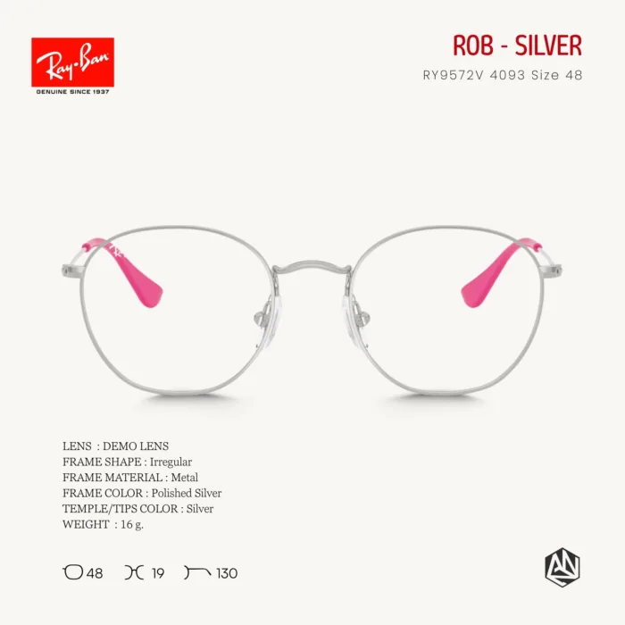Ray-Ban Kids Rob RY9572V Eyeglasses Size 47 กรอบแว่นเด็ก - Image 11