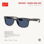 Ray-Ban Junior New Wayfarer RJ9052SF Sunglasses Size 50 แว่นกันแดดเด็ก - Image 3