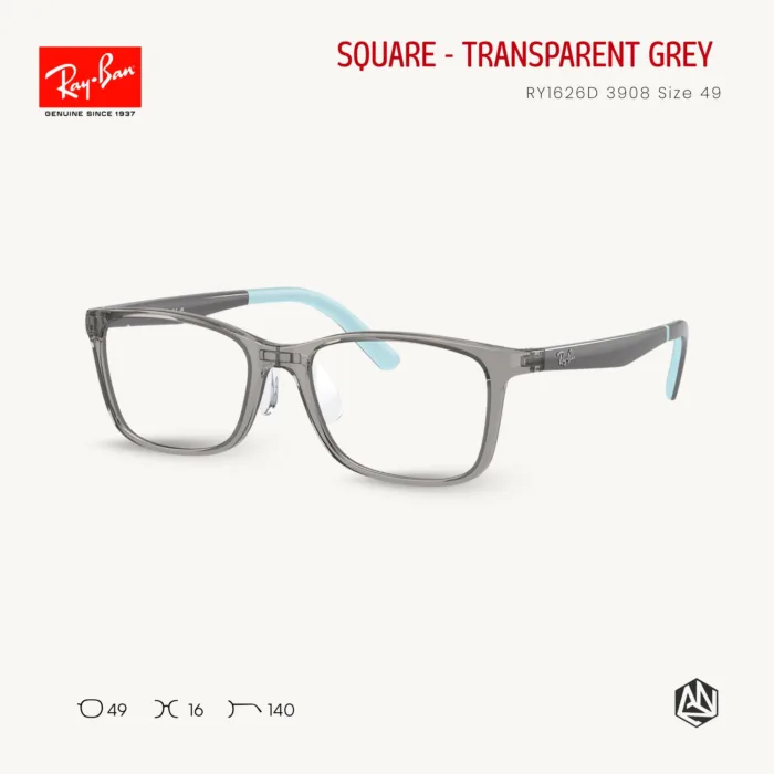 Ray-Ban Junior RY1626D Eyeglasses Size 49 แว่นสายตาเด็ก ทรงเหลี่ยม - Image 3