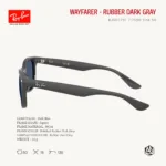 Ray-Ban Junior New Wayfarer RJ9052SF Sunglasses Size 50 แว่นกันแดดเด็ก - Image 4