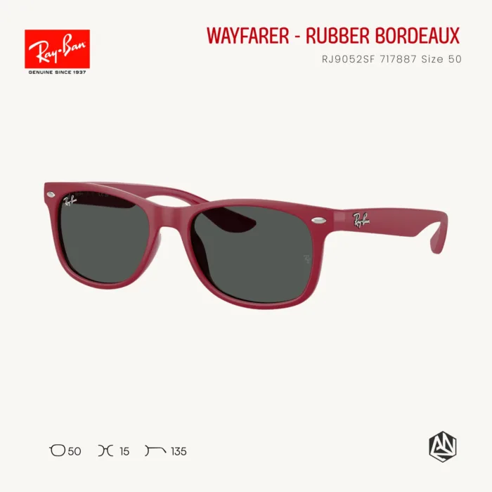 Ray-Ban Junior New Wayfarer RJ9052SF Sunglasses Size 50 แว่นกันแดดเด็ก - Image 6