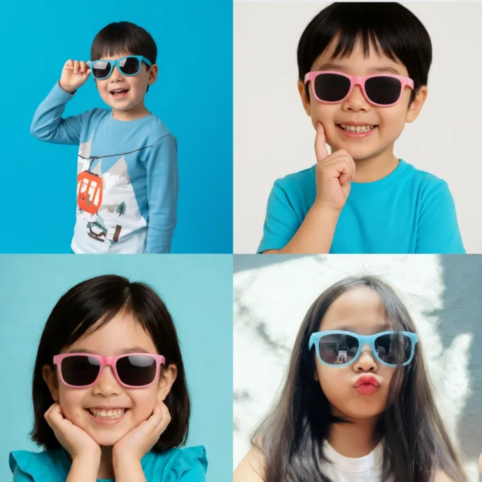 แว่นตากันแดด กรอบเเว่นเปลี่ยนสี เลนส์ Polarized สำหรับเด็ก 3-12 ปี รุ่น Morphy Way - Image 2