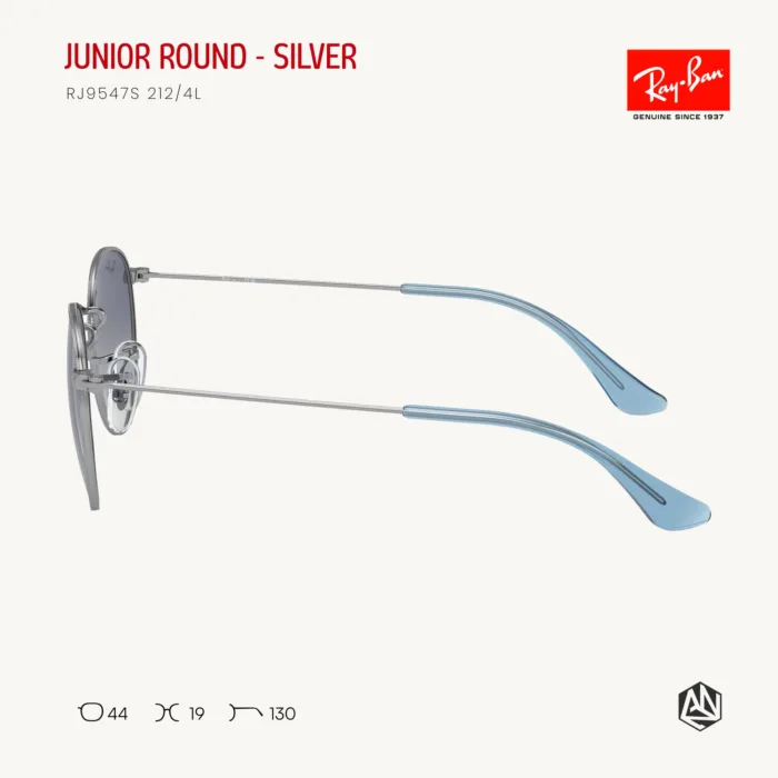 Ray-Ban Junior Round RJ9547S Sunglasses Size 44 แว่นกันแดดเด็ก ทรงกลม - Image 7